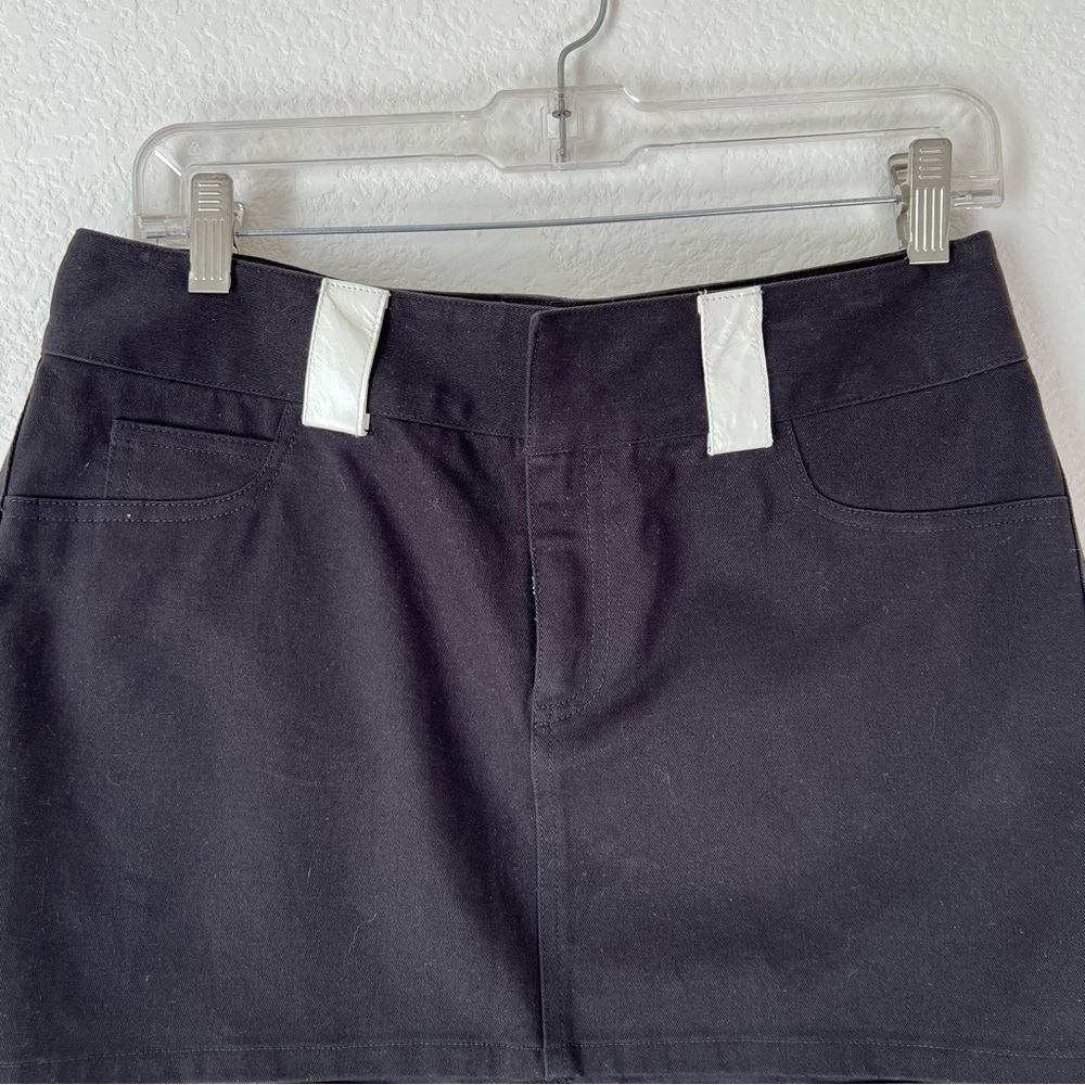Alice + Olivia Black Mini Skirt Size 8 - Picture 3 of 8